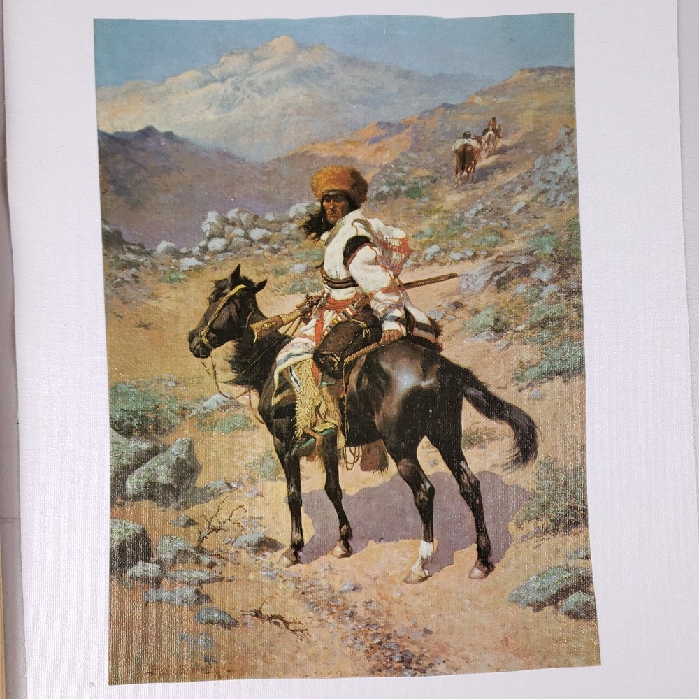 Frederic Remington Western Scout Canvas Print‎ 10x12 Tan